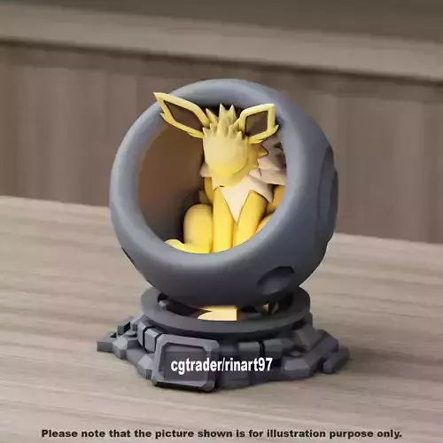 Jolteon in healing machine pods from pokemon