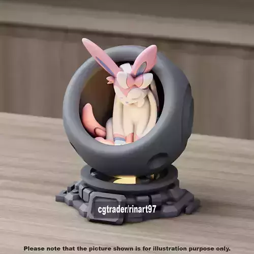 Sylveon in healing machine pods from pokemon