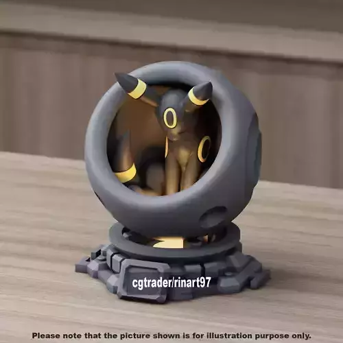 Umbreon in healing machine pods from pokemon 3D print model