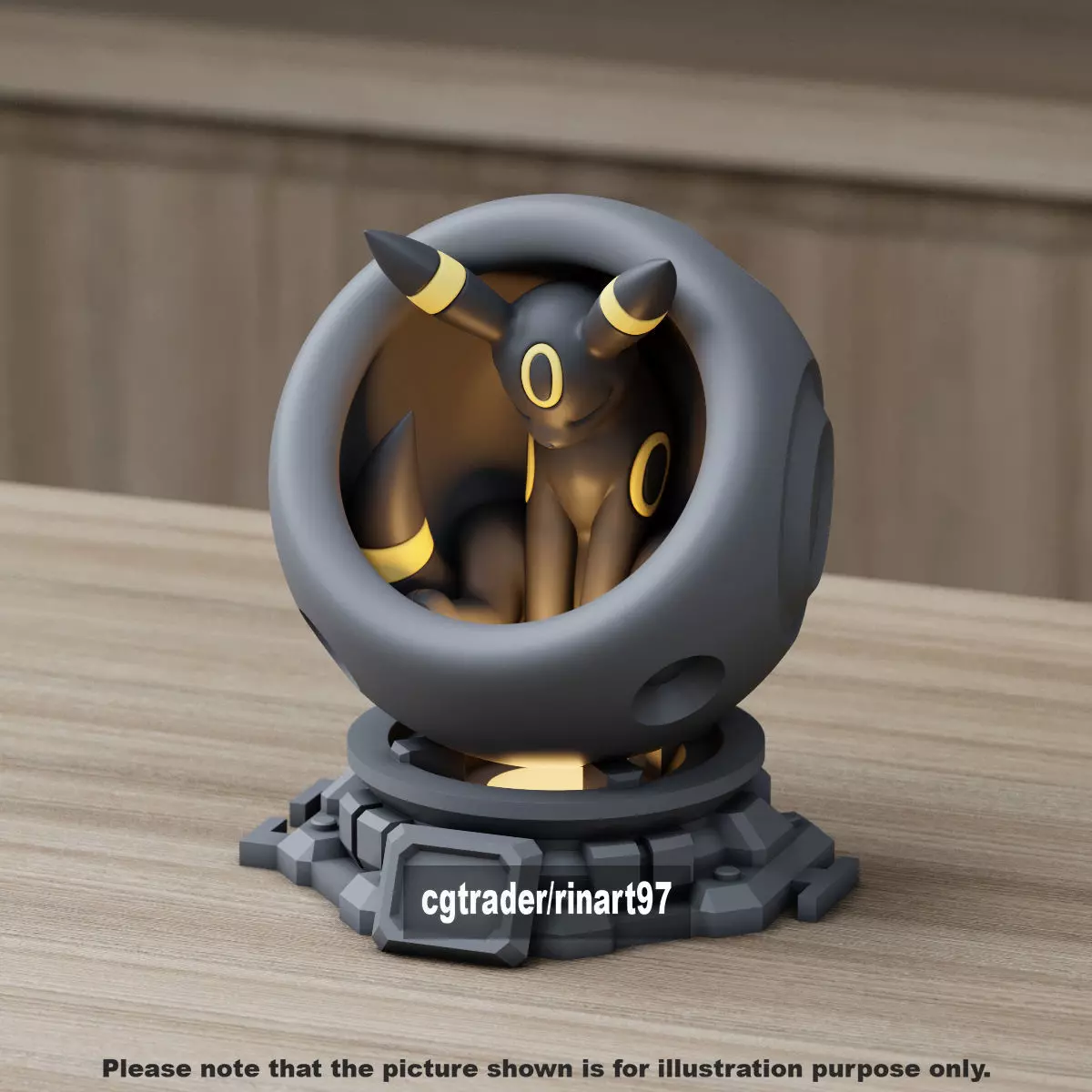 Umbreon in healing machine pods from pokemon 3D print model_0