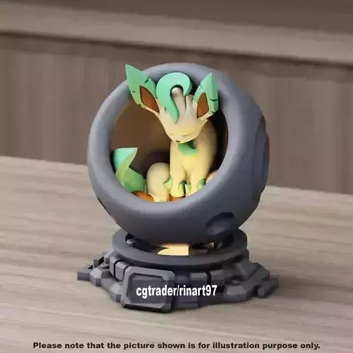 Leafeon in healing machine pods from pokemon
