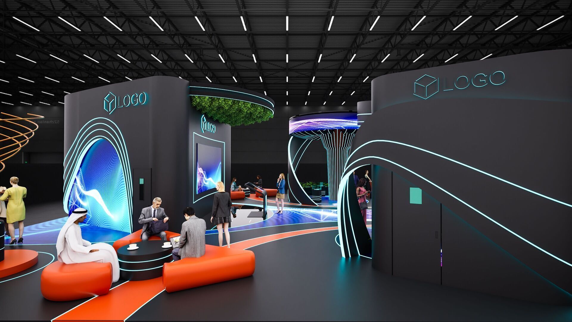 Booth design 4 3D model_4