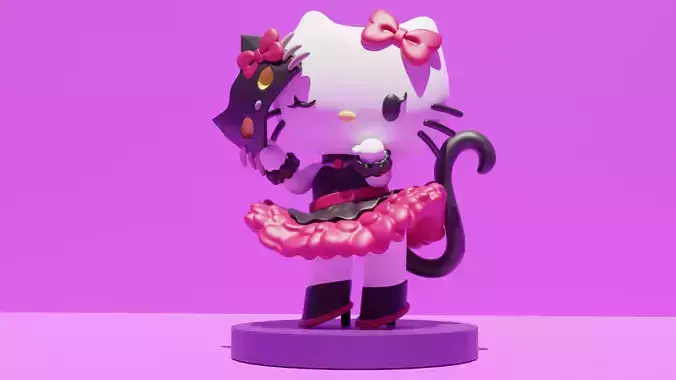 Hello Kitty Masquerade 3D printable