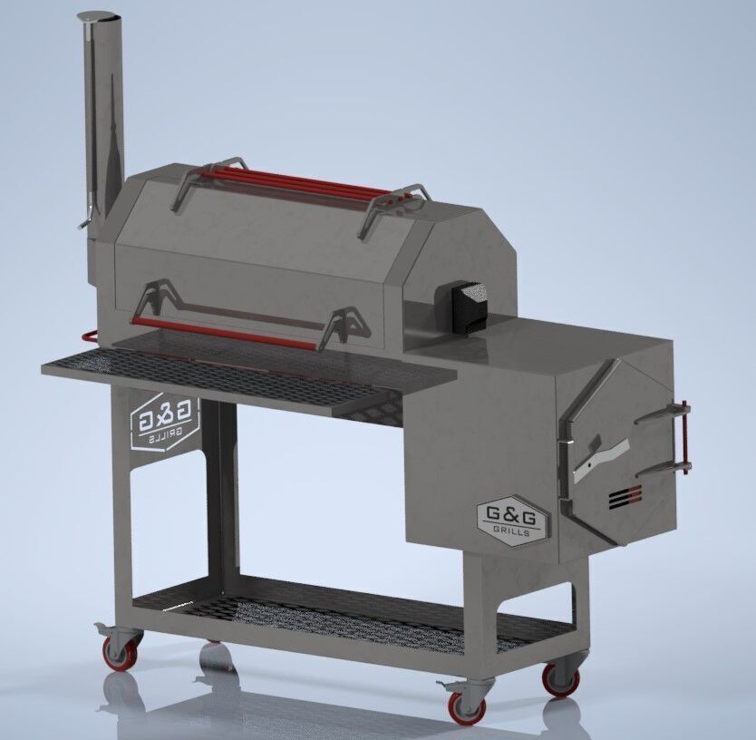 Smoker Grill 3D model_8