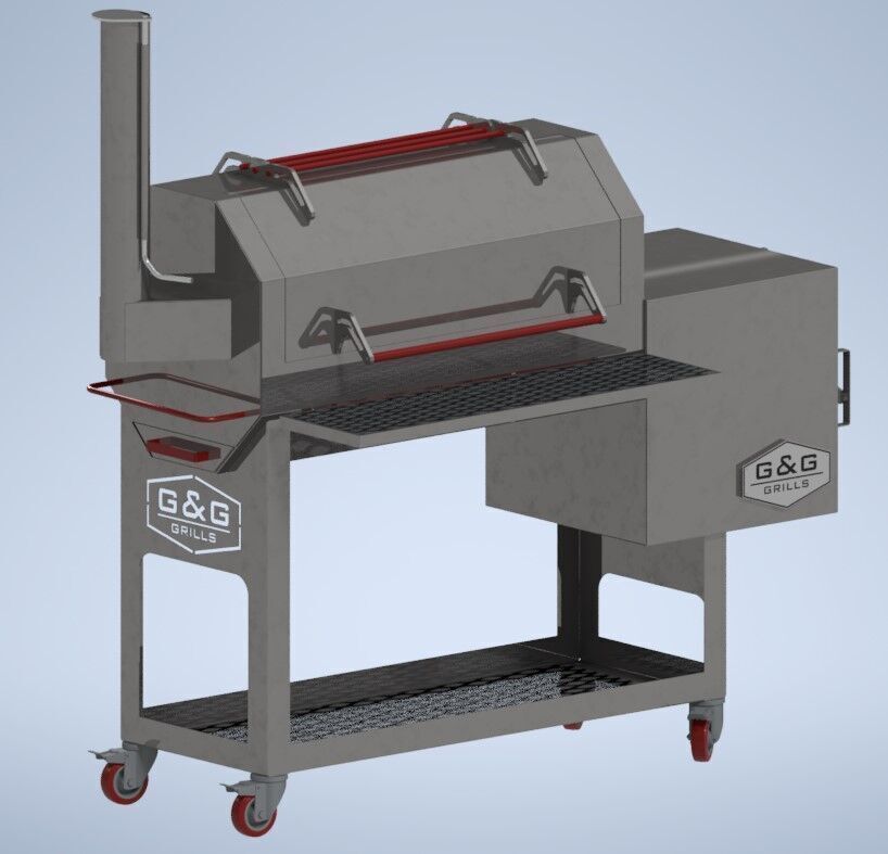 Smoker Grill 3D model_7