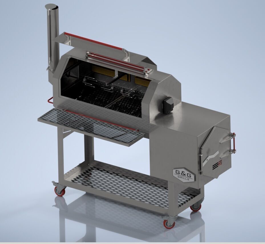 Smoker Grill 3D model_9