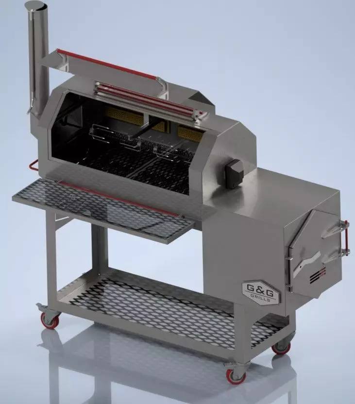 Smoker Grill 3D model_0