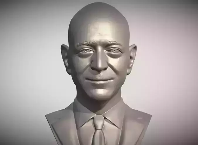 Jeff Bezos bust 3D print model