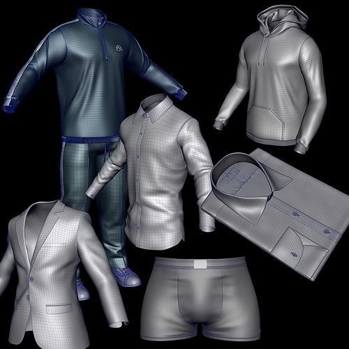 Clothing 3D Model Collection 