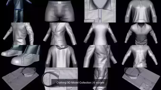Clothing 3D Model Collection