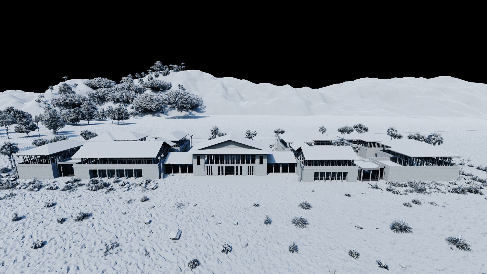 Hotel Beach-Hotel Beach Resort 3D model_15