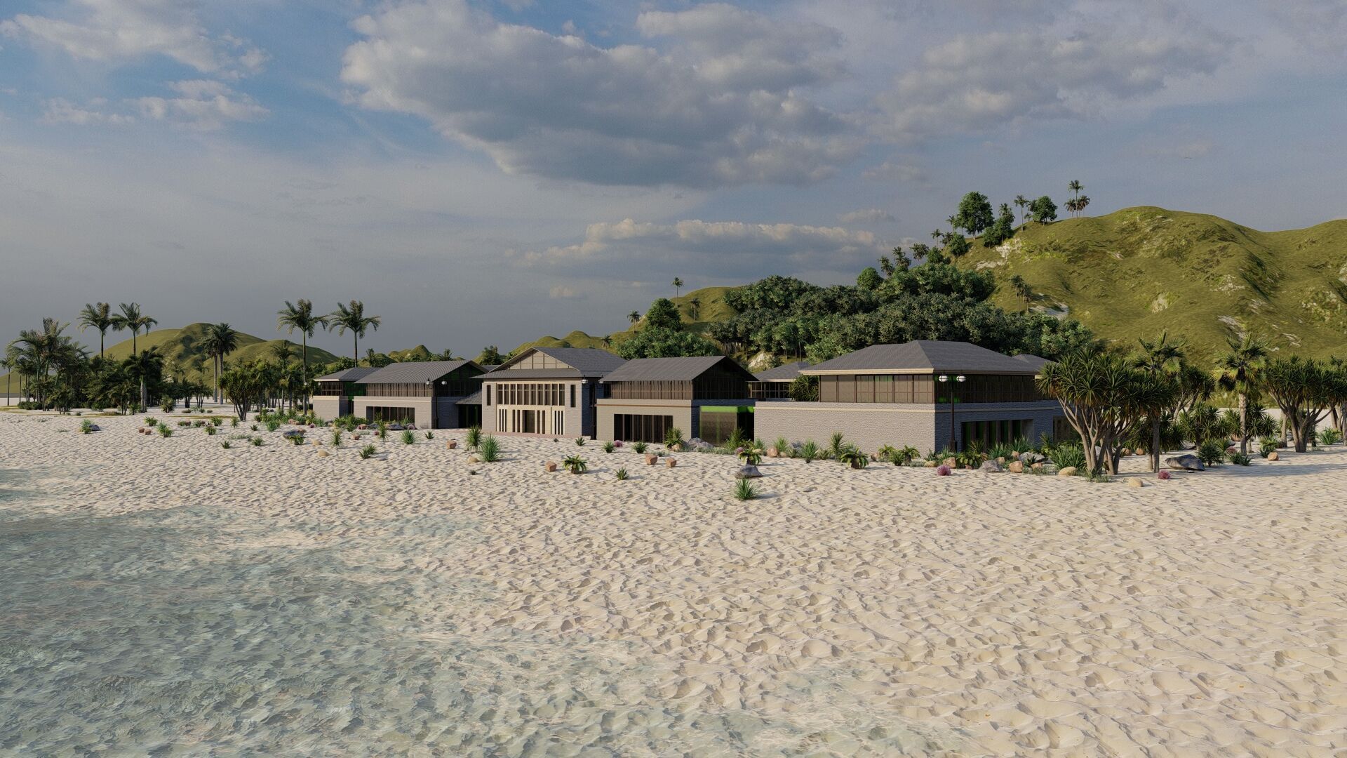 Hotel Beach-Hotel Beach Resort 3D model_27