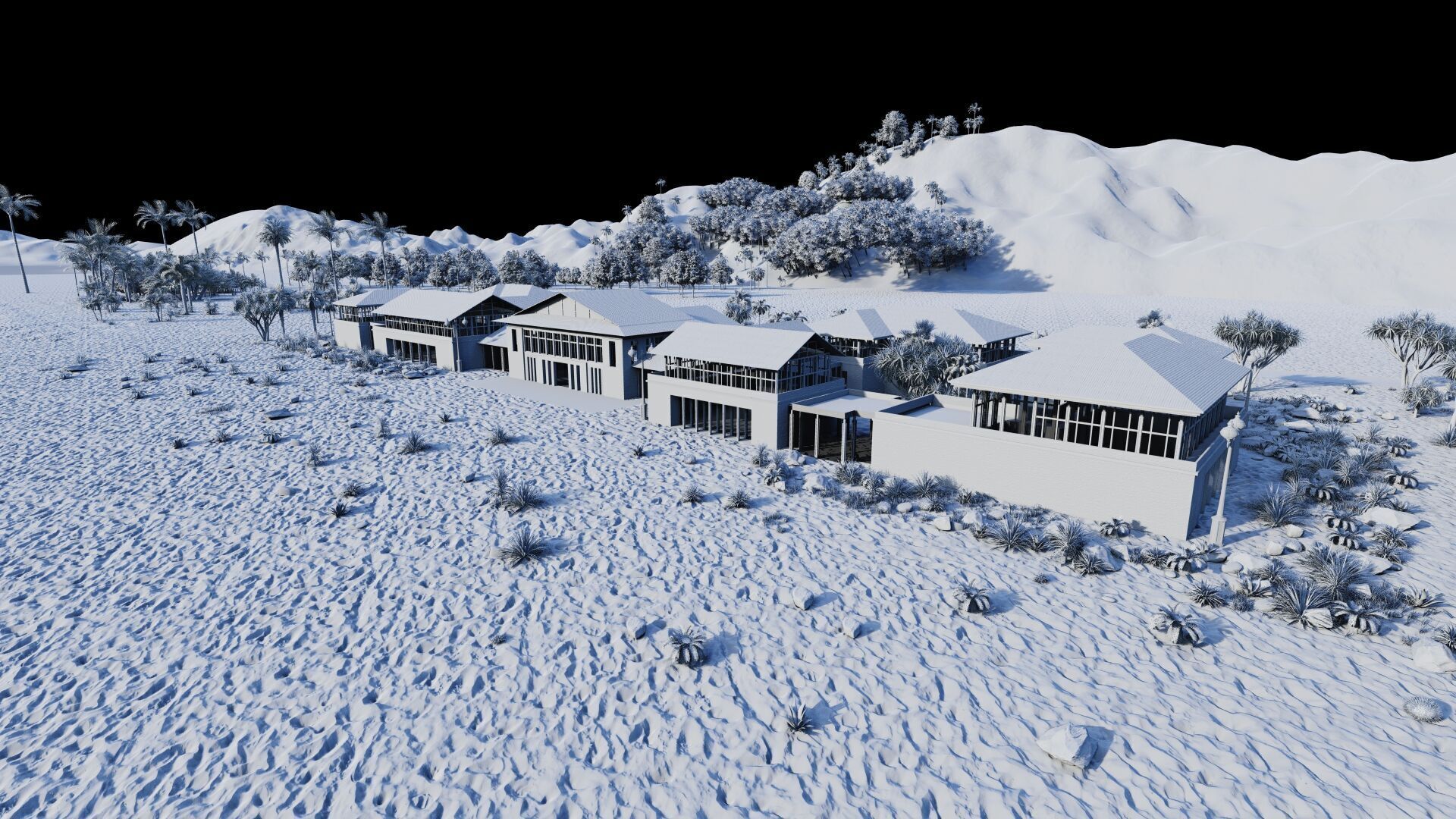 Hotel Beach-Hotel Beach Resort 3D model_25