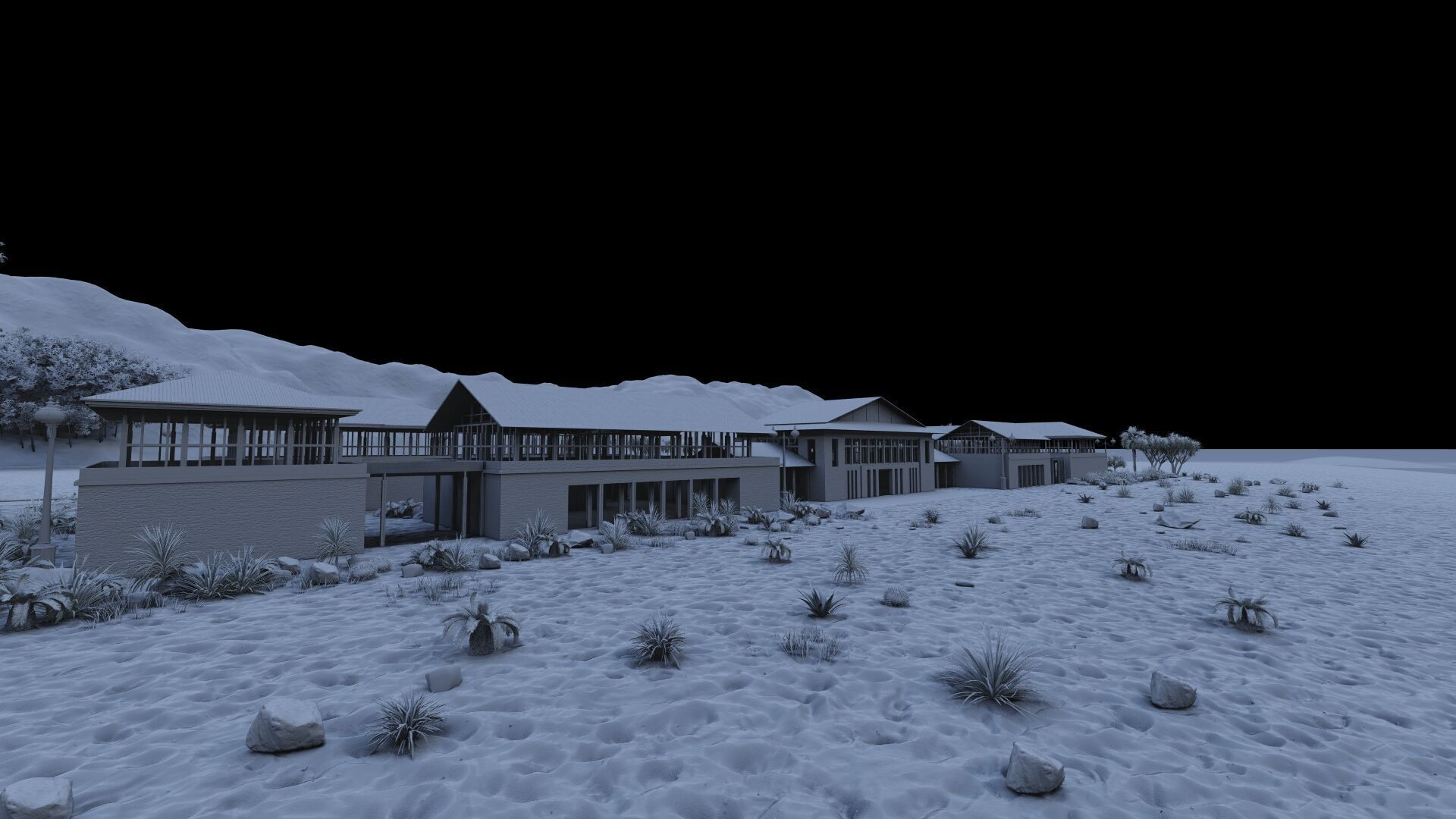 Hotel Beach-Hotel Beach Resort 3D model_13