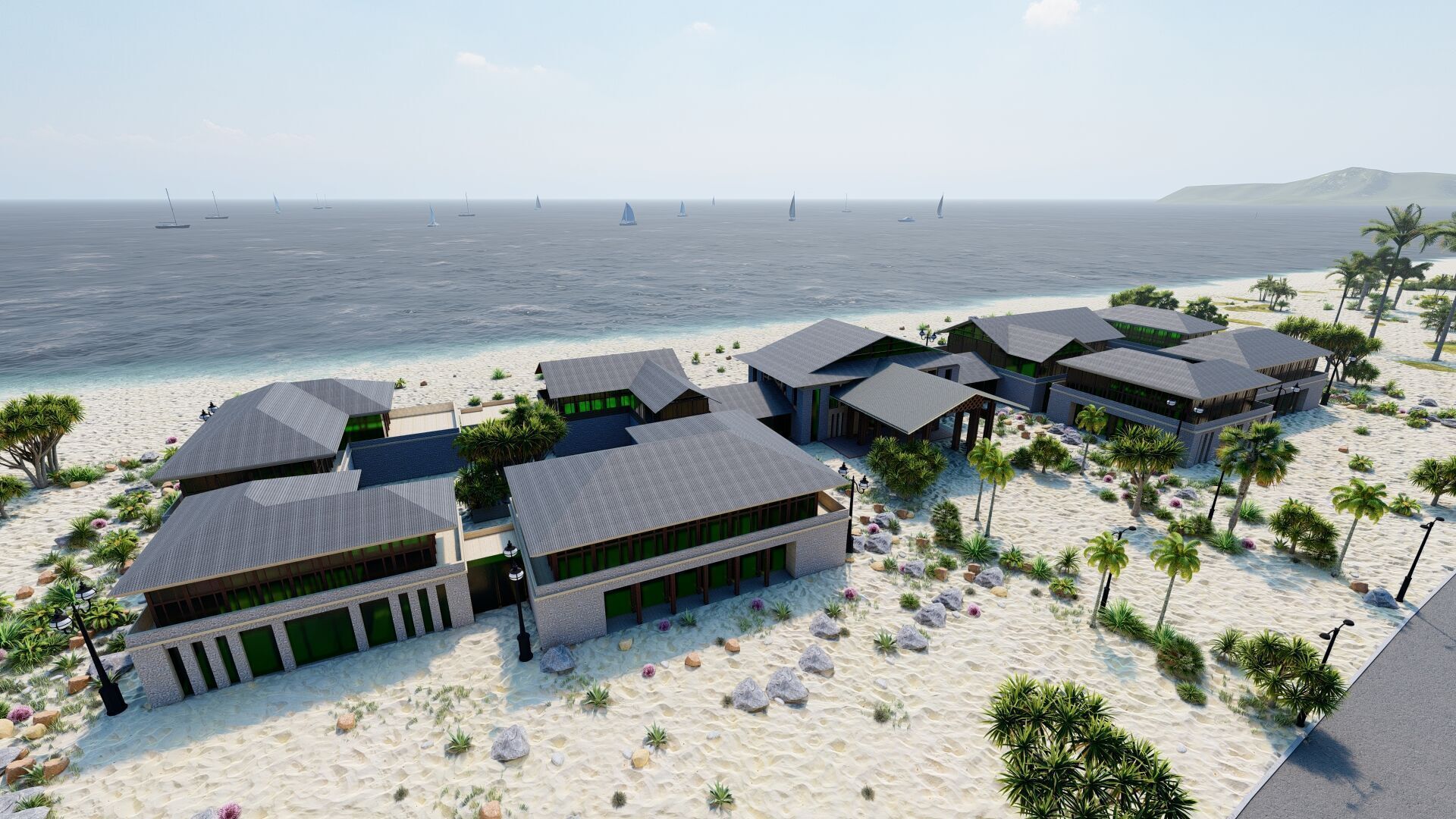 Hotel Beach-Hotel Beach Resort 3D model_6