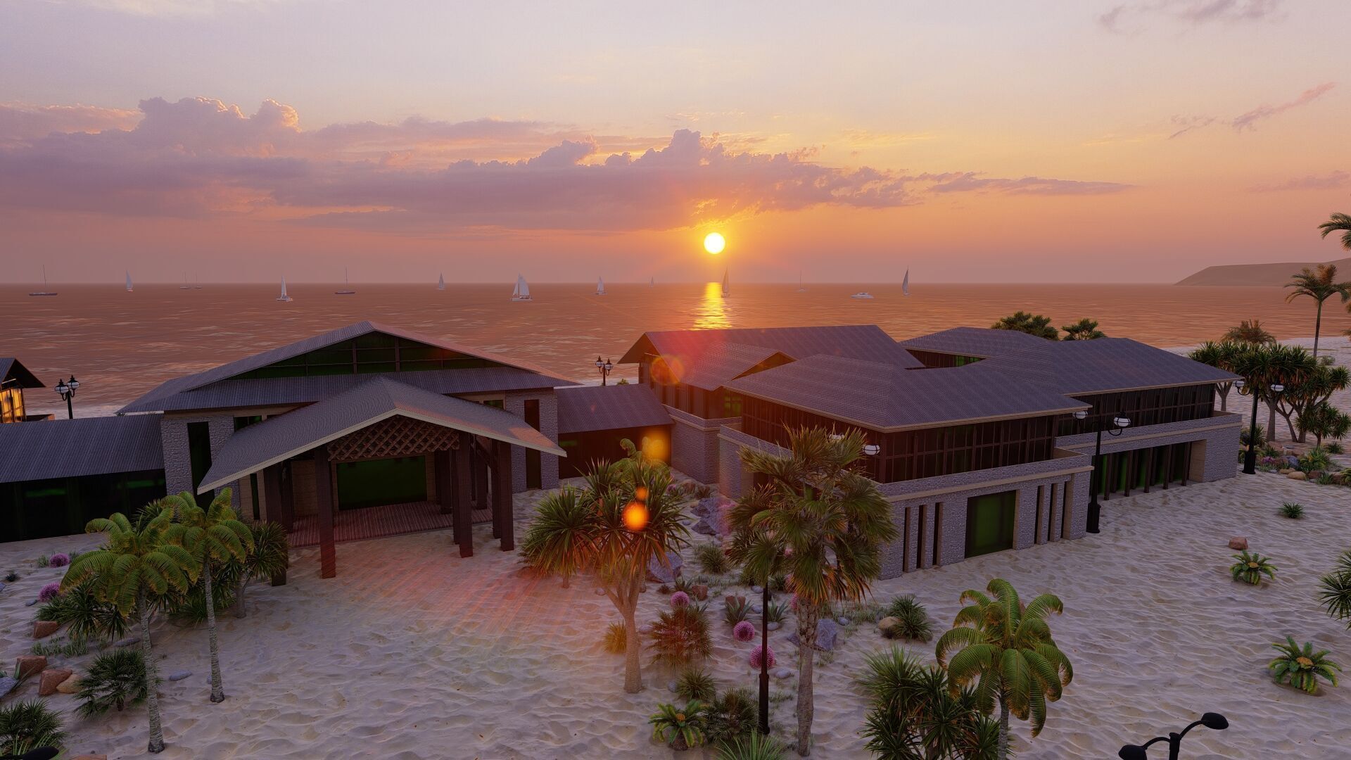 Hotel Beach-Hotel Beach Resort 3D model_23