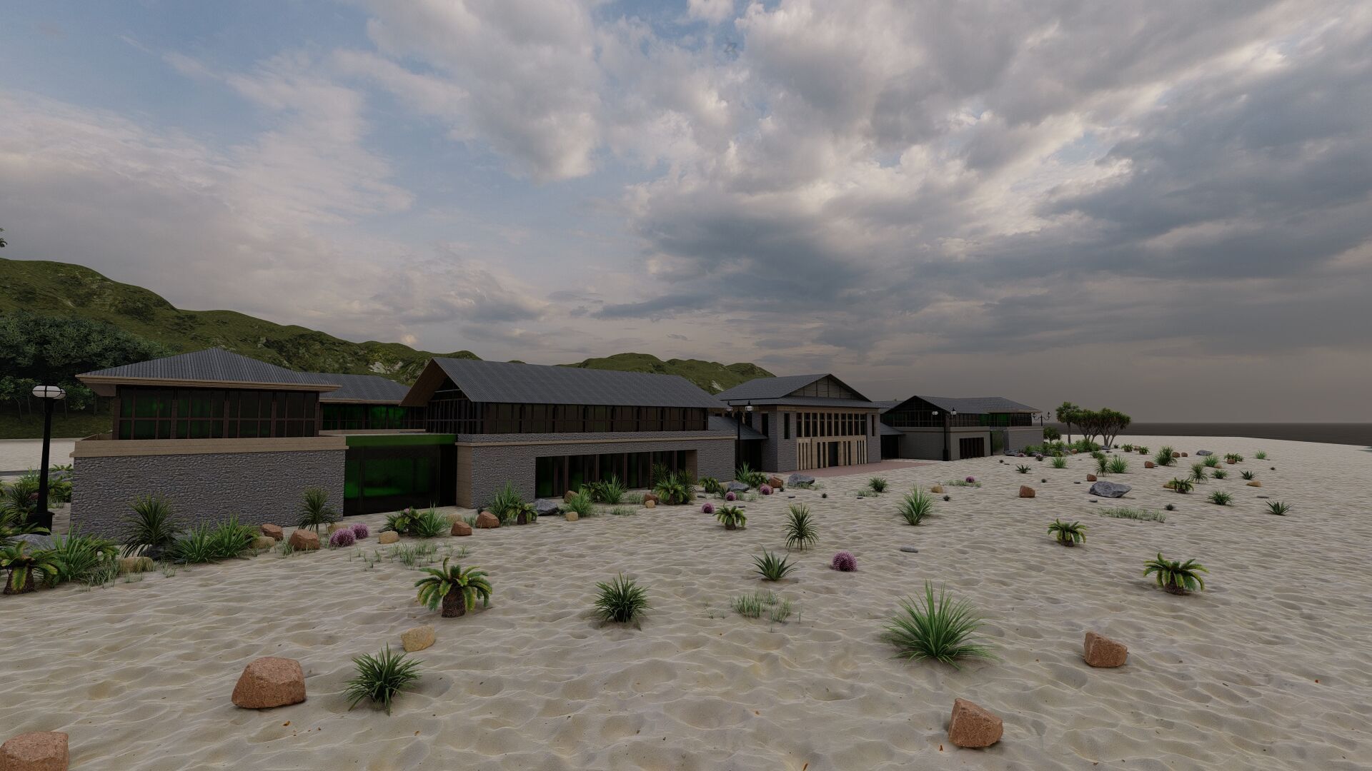 Hotel Beach-Hotel Beach Resort 3D model_29