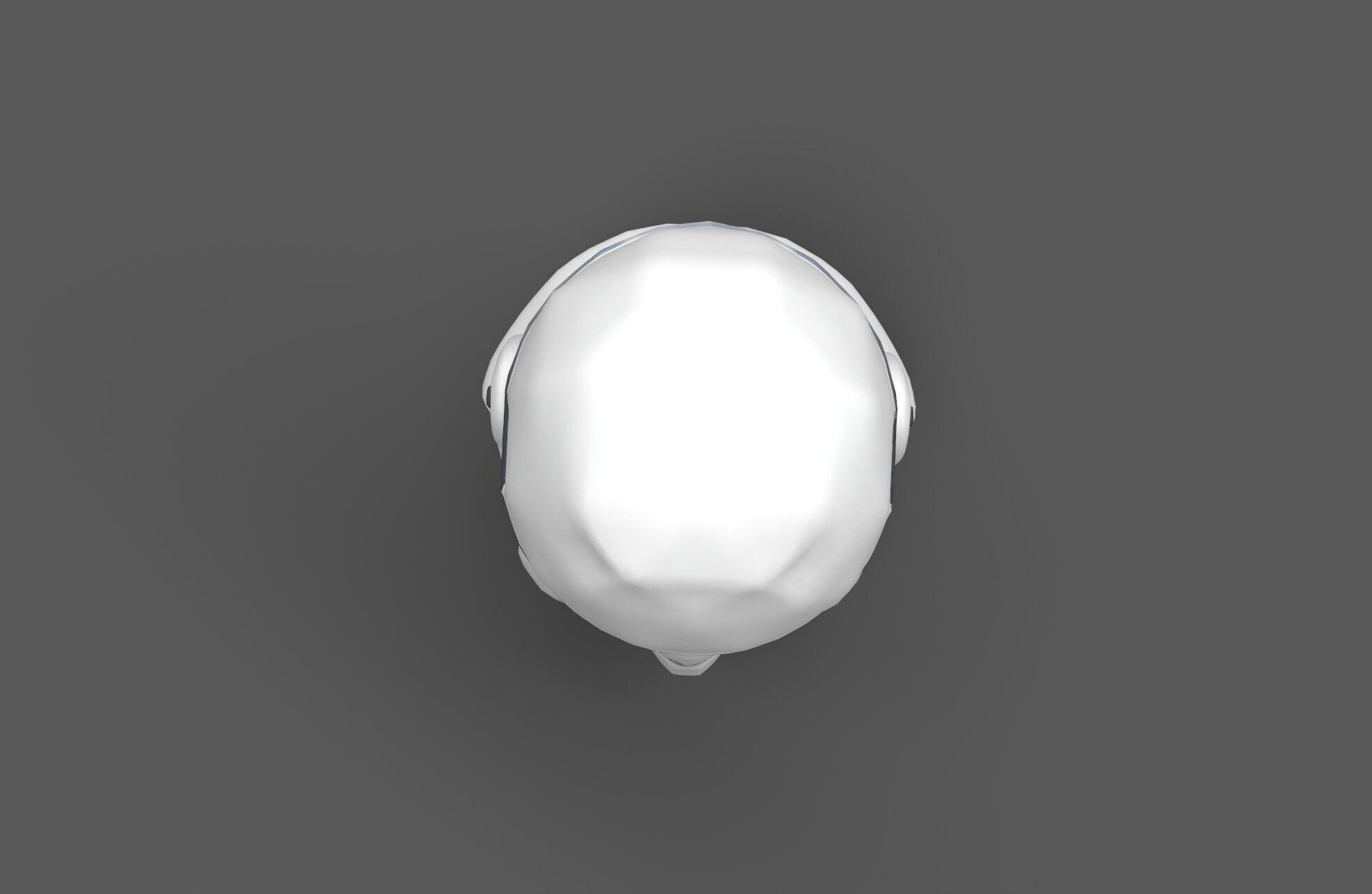 Low-Poly Star Trooper Helmet Stylized Style Sci-Fi Game Asset Free low-poly 3D model_9