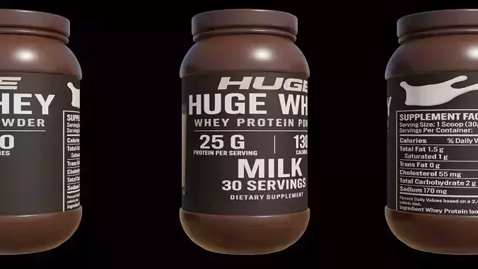 Protein powder container