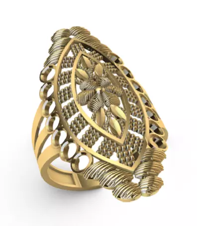 Modern Indian Ring Models Set 37 49 3D Print Casting Ready 3DM 3D print model
