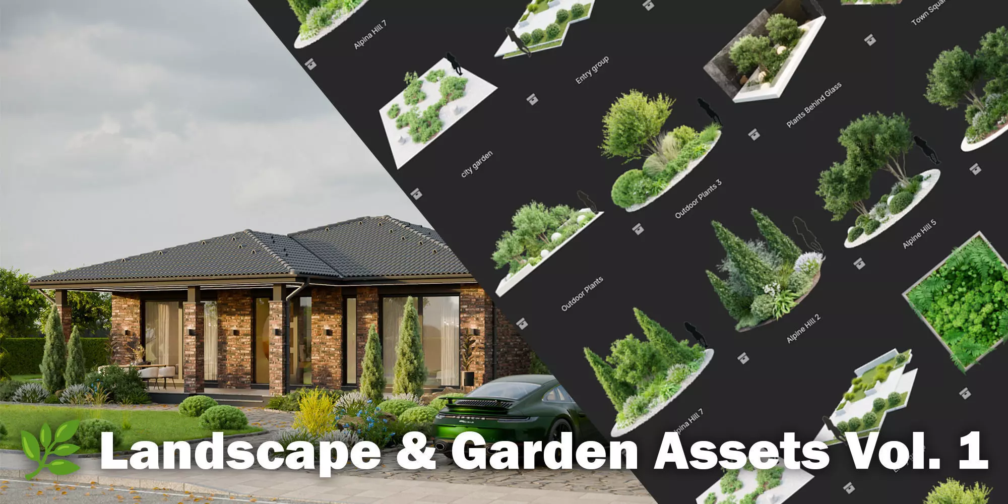 Landscape - Garden Assets Vol 3D model_0