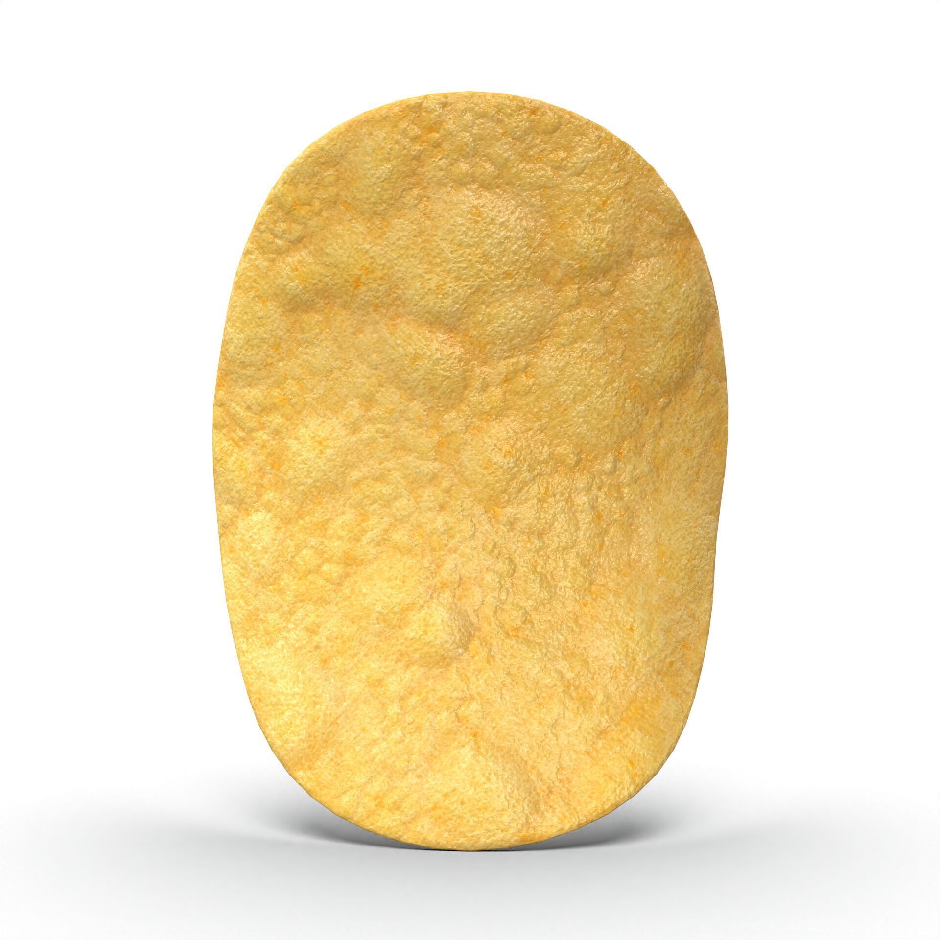 Realistic Potato Chip with Detailed Texture Low-poly 3D model_1