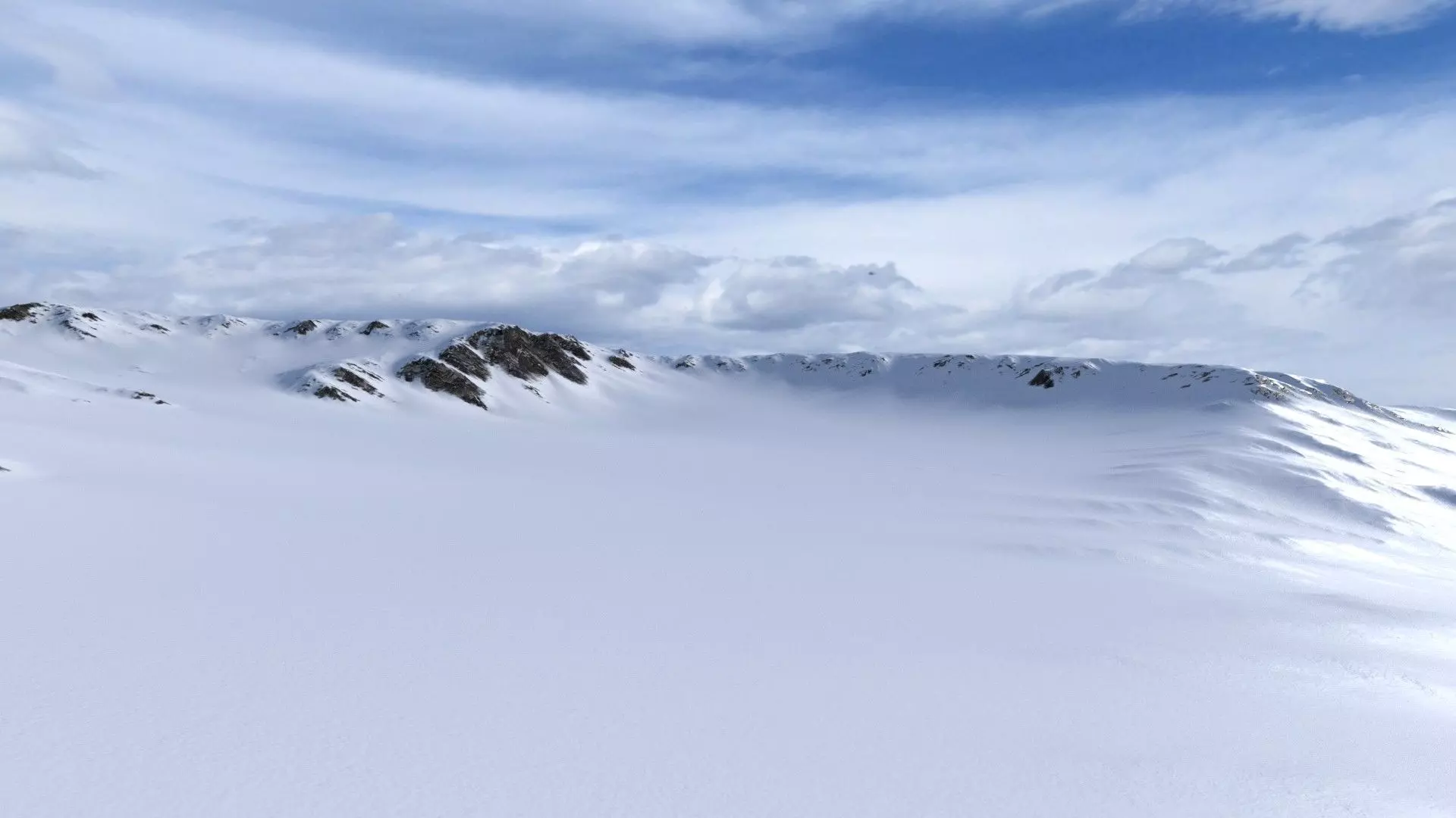 Snow Mountain 03 Low-poly 3D model