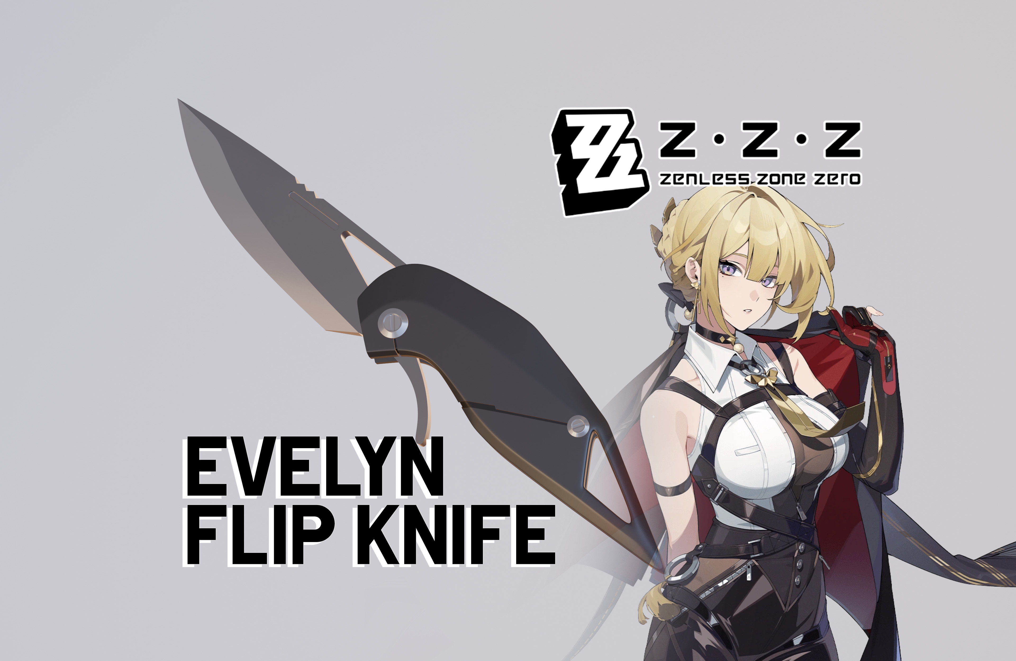 Zenless Zone Zero - Evelyn Chevalier Flip Knife 3D print model_0