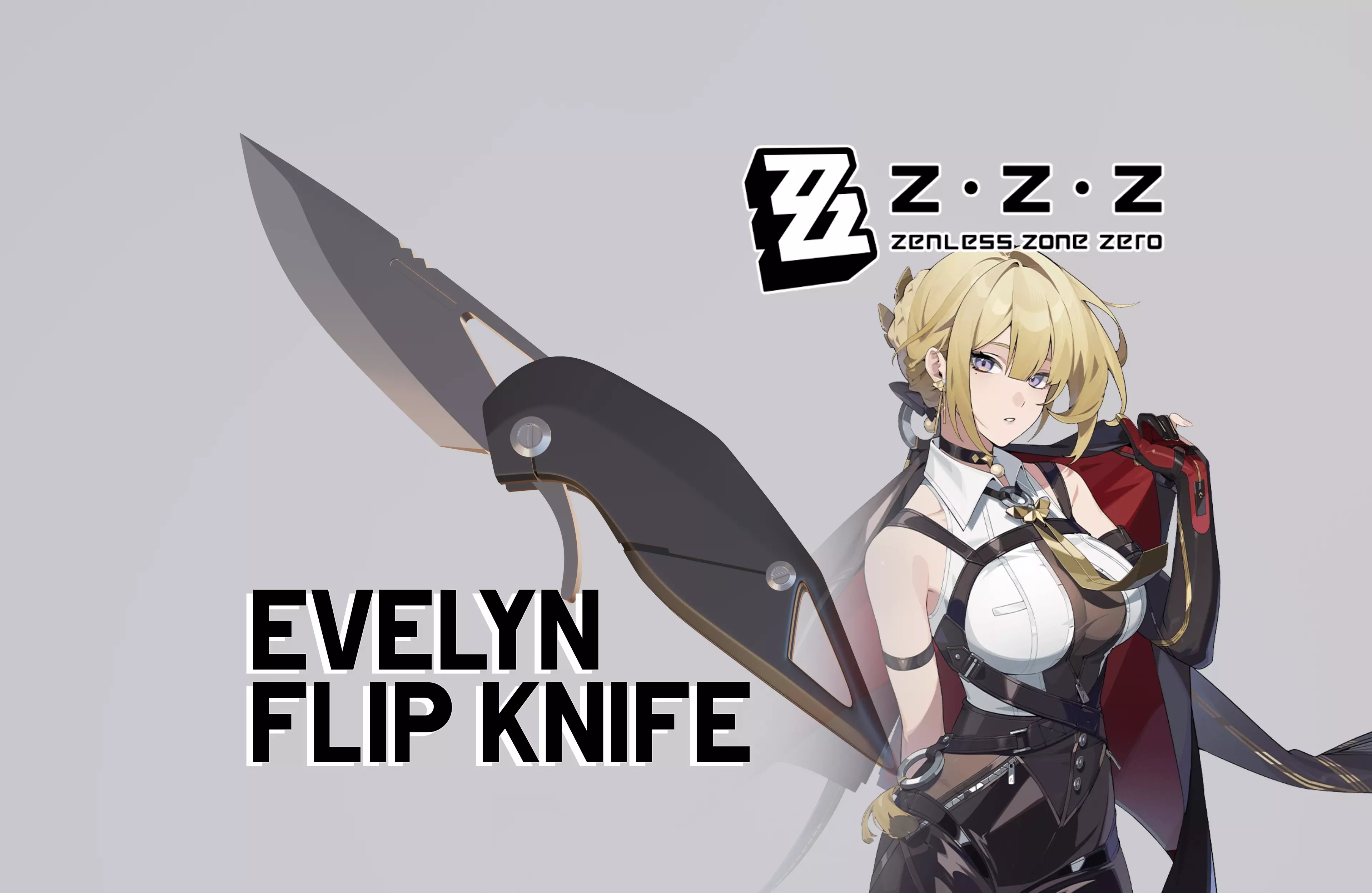 Zenless Zone Zero - Evelyn Chevalier Flip Knife 3D print model_0