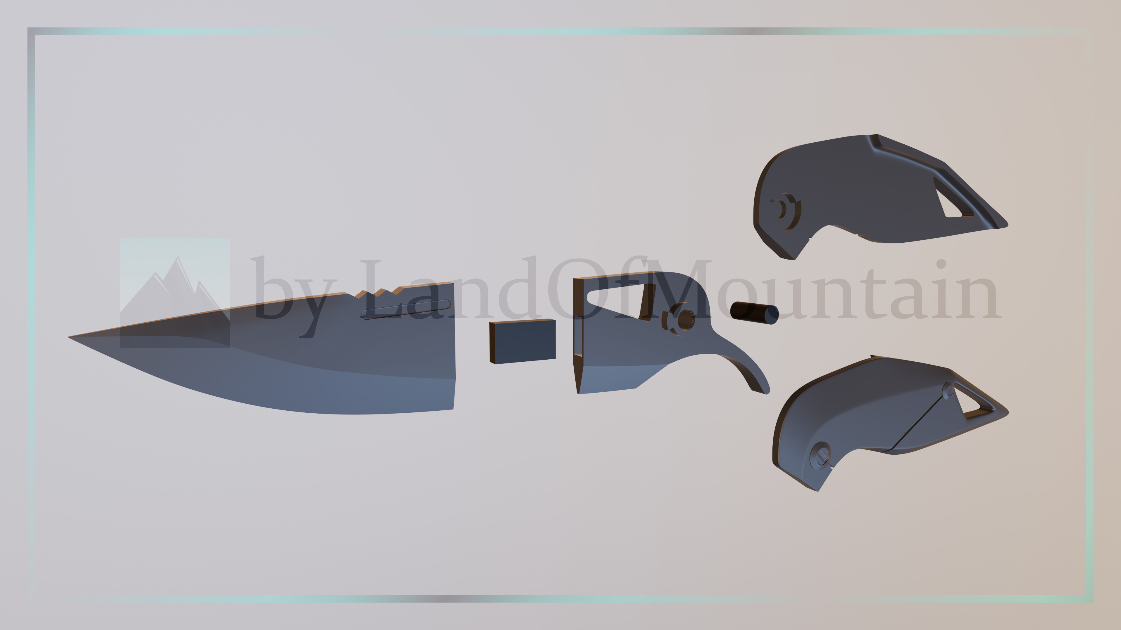 Zenless Zone Zero - Evelyn Chevalier Flip Knife 3D print model_3