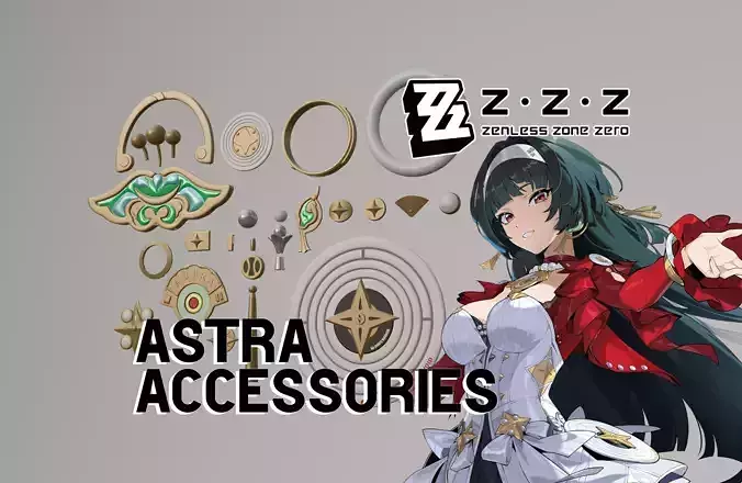 Zenless Zone Zero - Astra Yao Accessories 3D print model