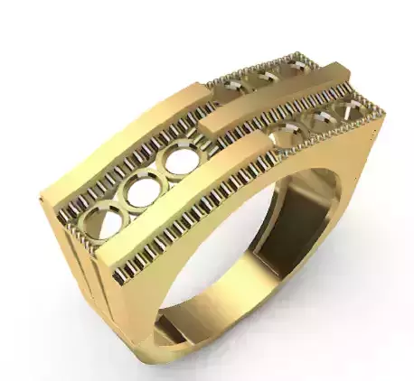 Modern Ajda rings 3D Print Models 70-79 3D print model