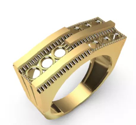 Modern Ajda rings 3D Print Models 70-79 3D print model 3D print model