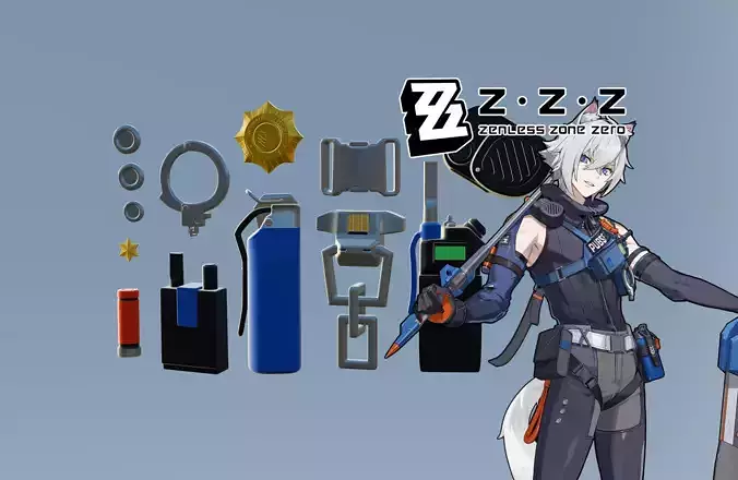 Zenless Zone Zero - Seth Lowell Accessories 3D print model