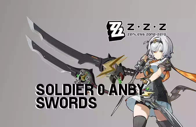 Zenless Zone Zero - Soldier 0 Anby Swords 3D print model