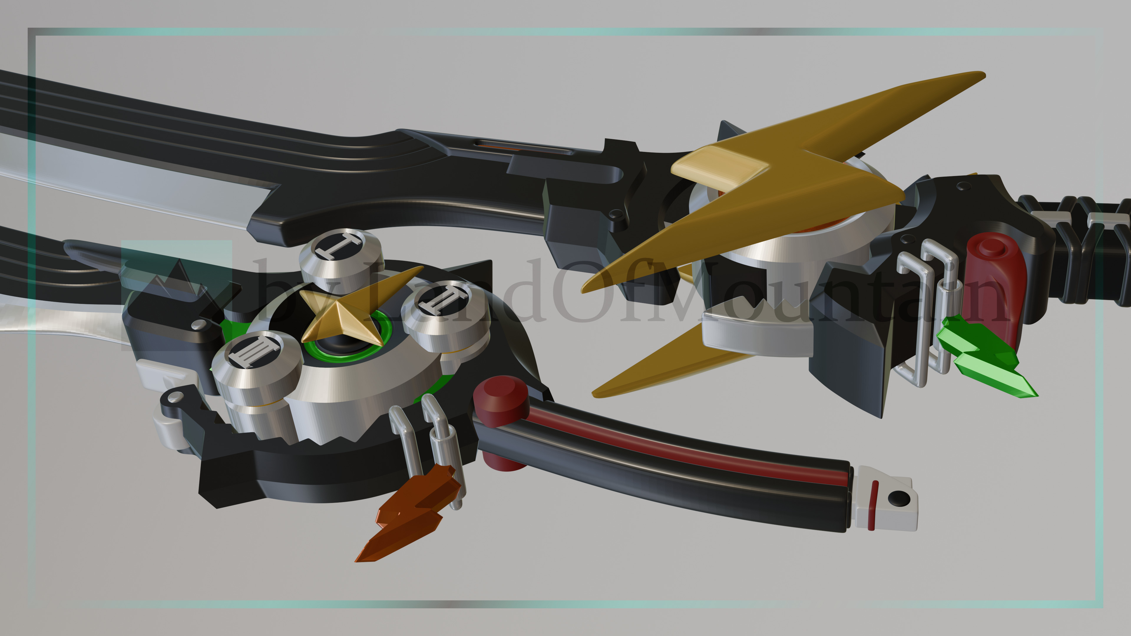 Zenless Zone Zero - Soldier 0 Anby Swords 3D print model_2