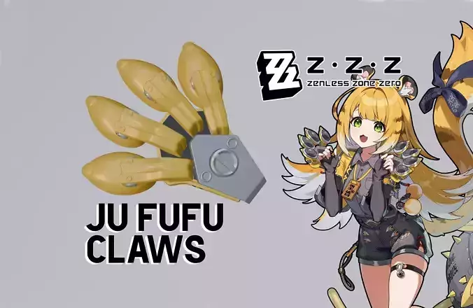 Zenless Zone Zero - Ju Fufu Claws 3D print model