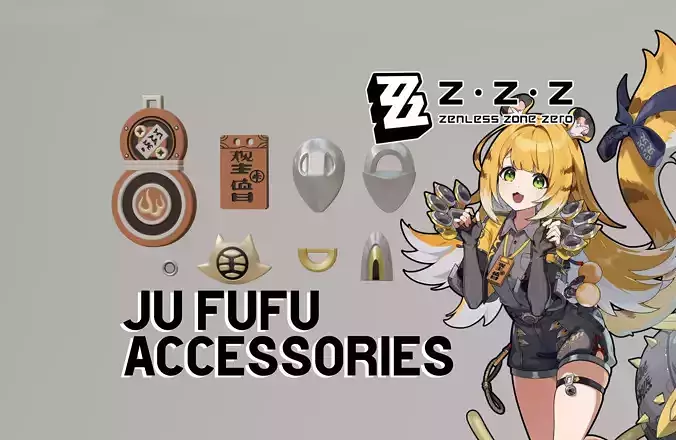 Zenless Zone Zero - Ju Fufu Accessories 3D print model