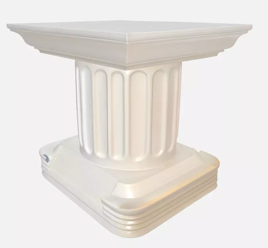 roman pillar base 3D print model_0