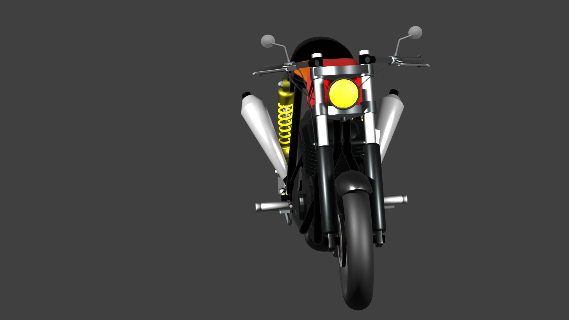 my caferacer bike 3D model_2