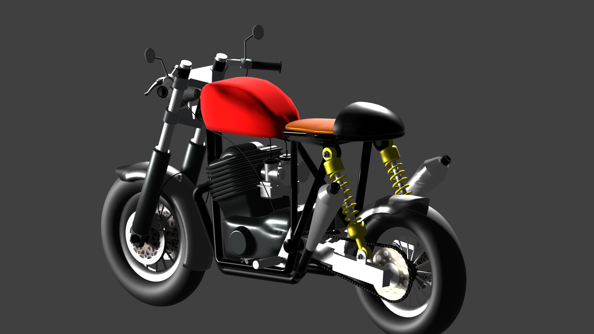 my caferacer bike 3D model_3