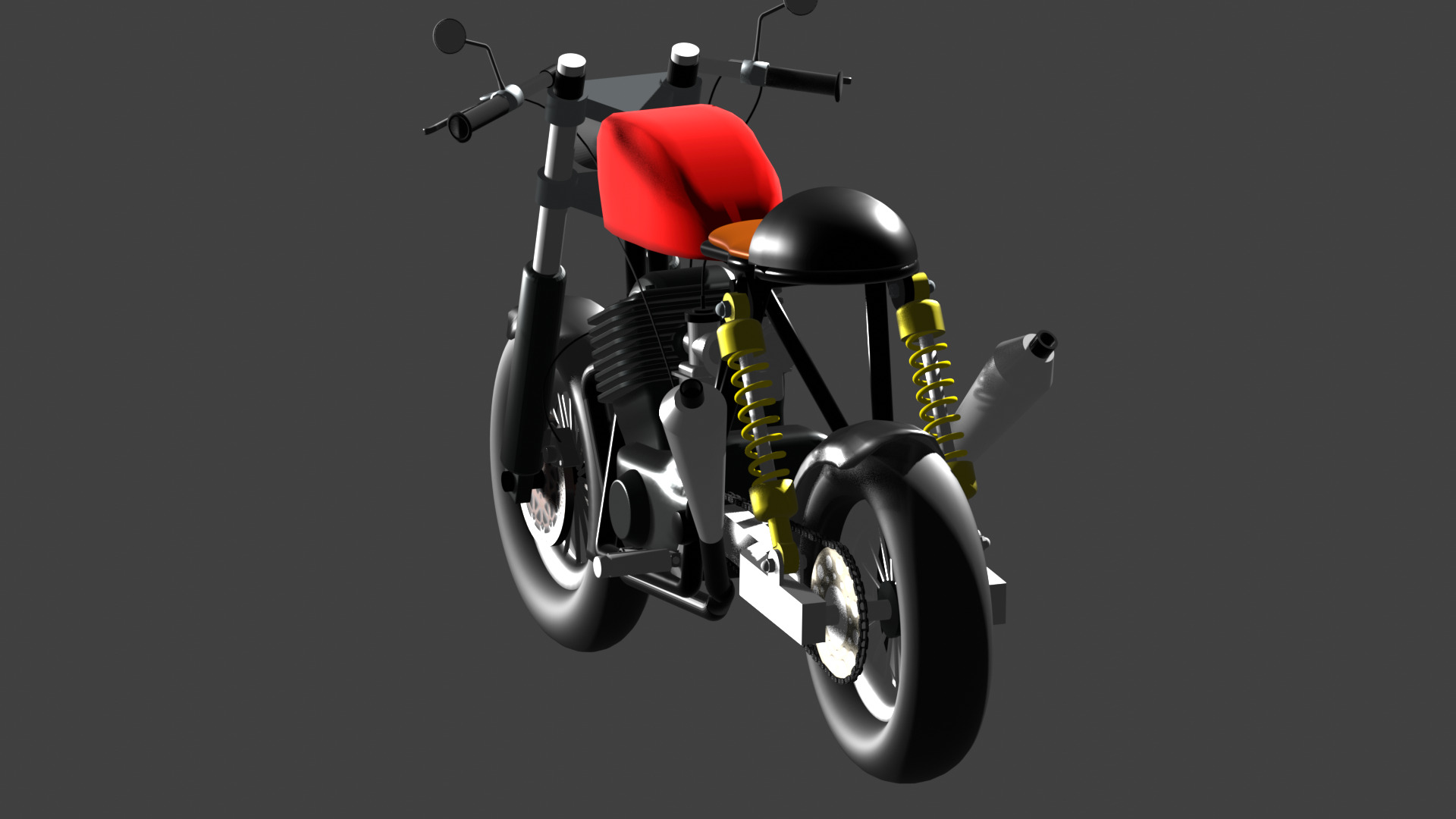 my caferacer bike 3D model_4