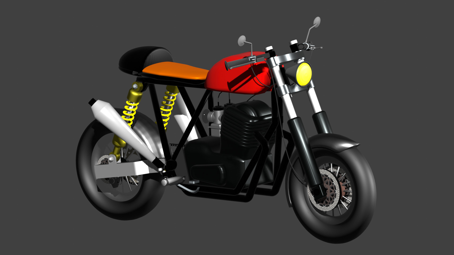my caferacer bike 3D model_1