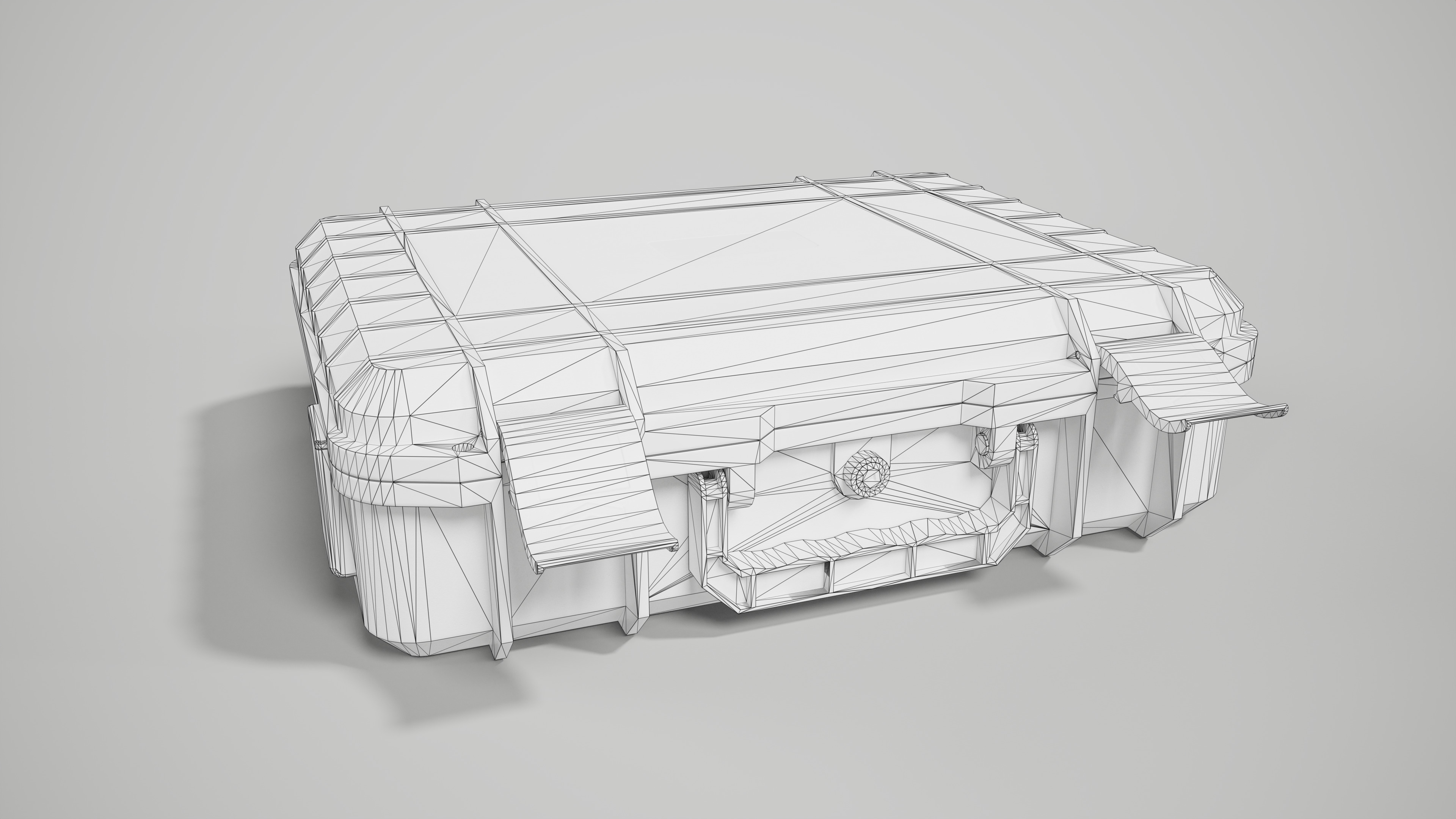 Hard Case Low-poly 3D model_10