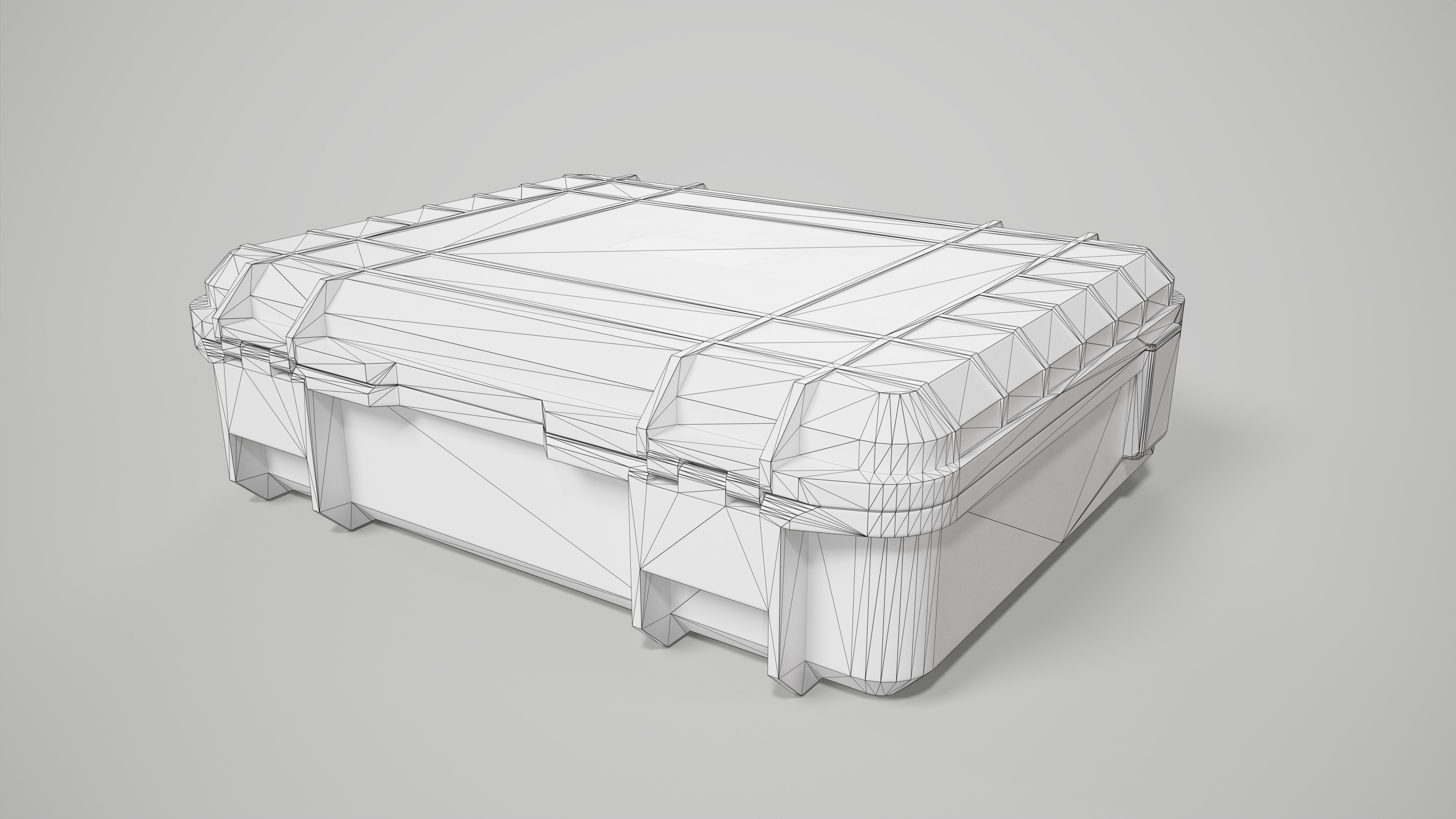 Hard Case Low-poly 3D model_11