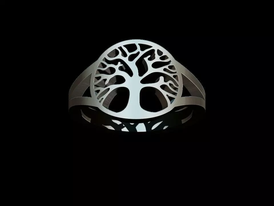 Tree of life ring 3D print model