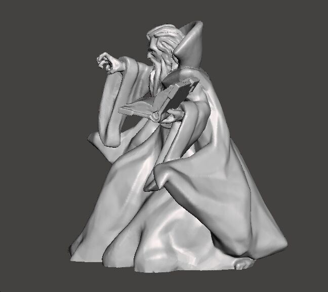 ZORGON EVIL WIZARD MINIATURE MODEL FOR FANTASY GAMES RPG DND 3D print model_3