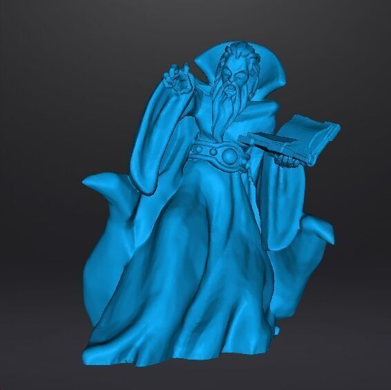 ZORGON EVIL WIZARD MINIATURE MODEL FOR FANTASY GAMES RPG DND 3D print model_8
