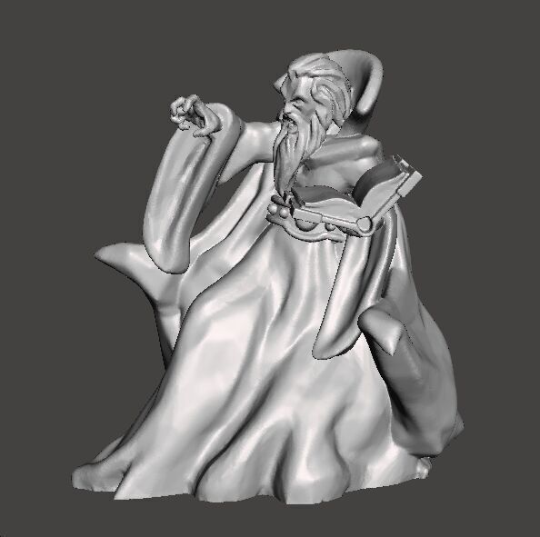 ZORGON EVIL WIZARD MINIATURE MODEL FOR FANTASY GAMES RPG DND 3D print model_2