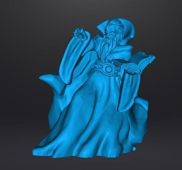 ZORGON EVIL WIZARD MINIATURE MODEL FOR FANTASY GAMES RPG DND 3D print model_9
